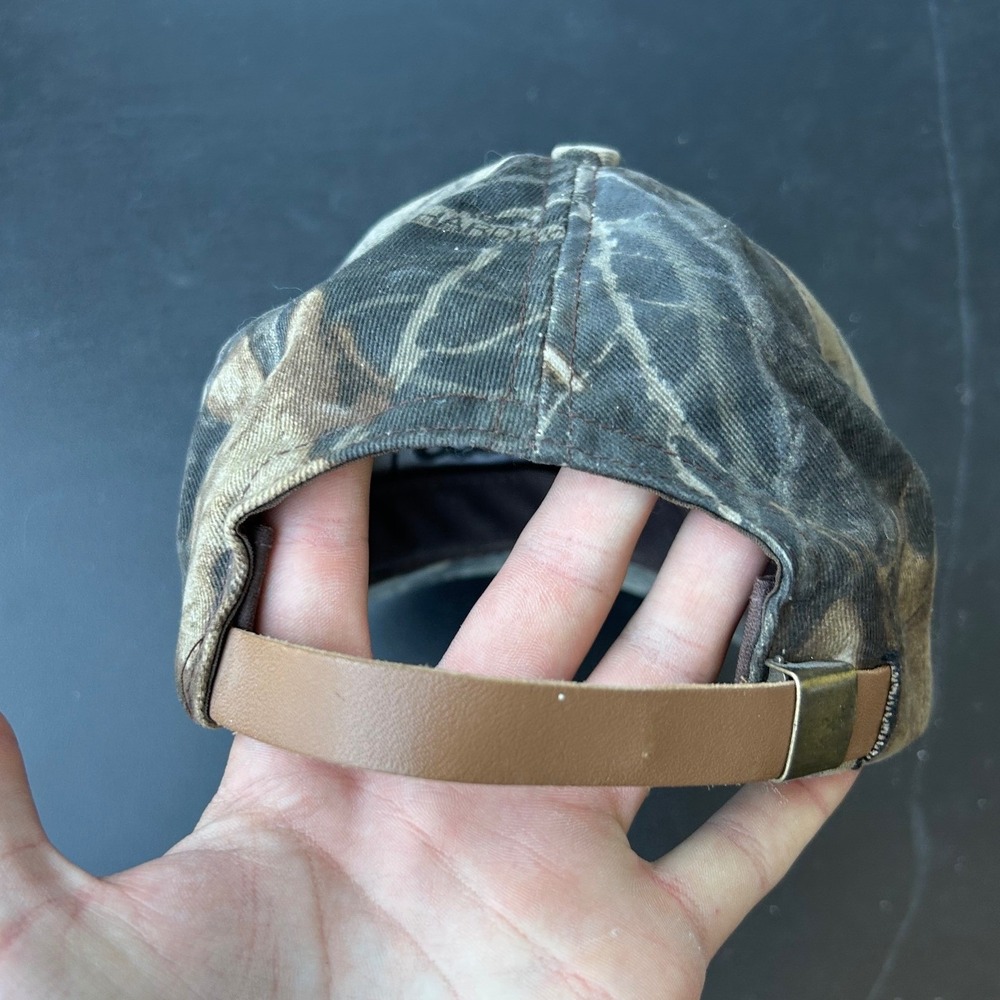 Vintage 90's Walls Outdoors Camo Trucker Cap Men Women Adjustable Strap - Picture 4 of 7